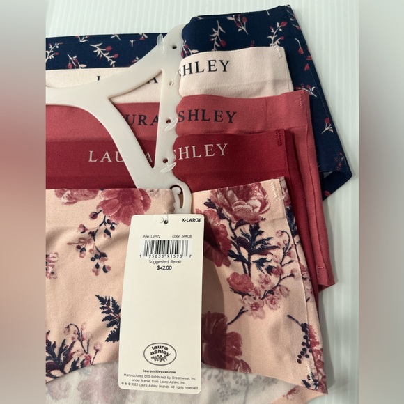 Laura Ashley Super Soft Laser Cut Tech Sealed No-Show 5 pc Panties Set - Picture 4 of 9